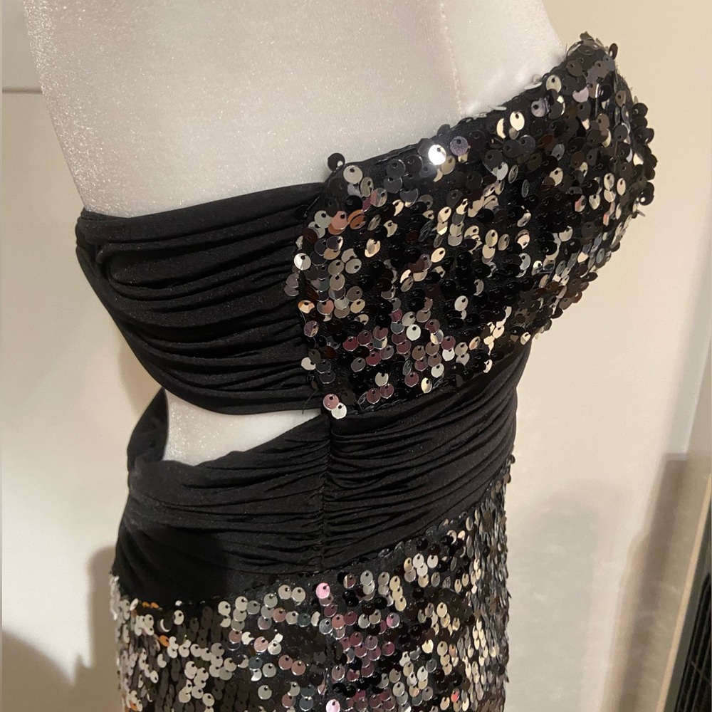 Speechless Strapless Column Sequin Dress - image 3